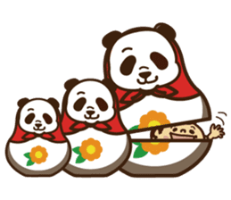 Panda gentlemen's theater. sticker #5586632