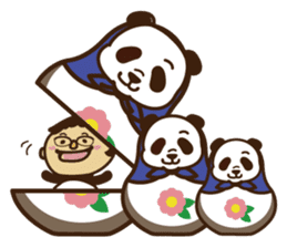 Panda gentlemen's theater. sticker #5586633