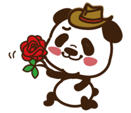 Panda gentlemen's theater. sticker #5586643