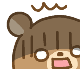 Bear of the big face sticker #5588827