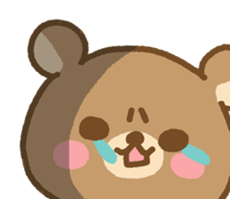 Bear of the big face sticker #5588830