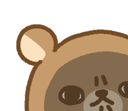 Bear of the big face sticker #5588837