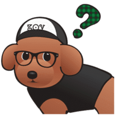 Cute! Lovely! Toy Poodle! sticker #5589138