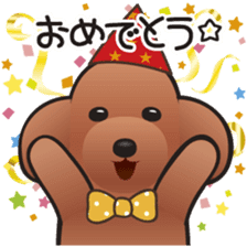 Cute! Lovely! Toy Poodle! sticker #5589148