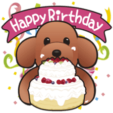 Cute! Lovely! Toy Poodle! sticker #5589149