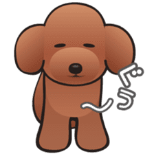 Cute! Lovely! Toy Poodle! sticker #5589154