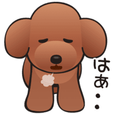 Cute! Lovely! Toy Poodle! sticker #5589156