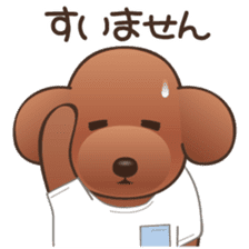Cute! Lovely! Toy Poodle! sticker #5589158