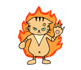 A brown tabby cat,Vicky sticker #5589679