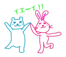 usagi&kuma sticker #5590049