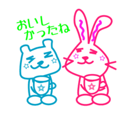 usagi&kuma sticker #5590072