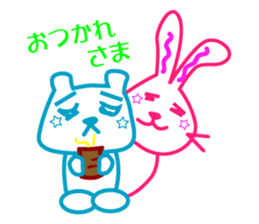 usagi&kuma sticker #5590082