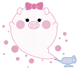 Lovely manmaru pig's 2 sticker #5590090