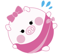 Lovely manmaru pig's 2 sticker #5590099