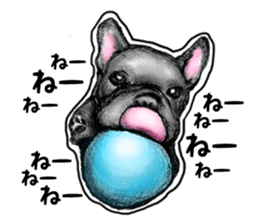 miracle french bulldog sticker!! sticker #5591632