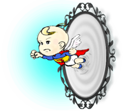 Baby who is in the Magic Mirror sticker #5591960