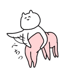 The cat riding the bike sticker #5592404