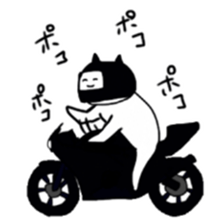 The cat riding the bike sticker #5592408