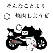 The cat riding the bike sticker #5592409