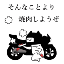 The cat riding the bike sticker #5592409