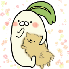 Poyo Taro and Mei-chan