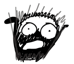 Mood Face vol.07 (Black White) sticker #5593606