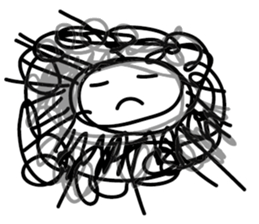 Mood Face vol.07 (Black White) sticker #5593615