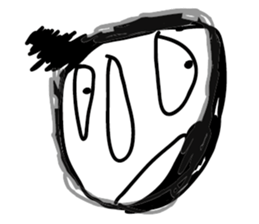 Mood Face vol.07 (Black White) sticker #5593618