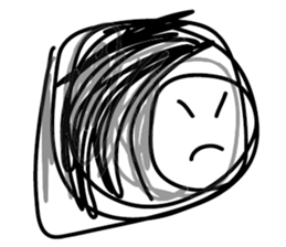 Mood Face vol.07 (Black White) sticker #5593621