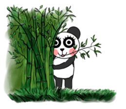 very cute panda 1 sticker #5594452