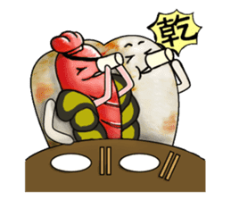 Taiwanese Rice-Dog<Yummy Food in Taiwan> sticker #5595271