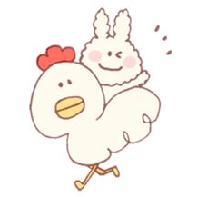 mocomoco rabbit sticker #5596501