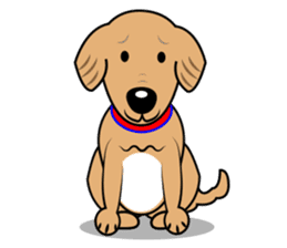 A Fluffy Curly Coward Dog sticker #5597153