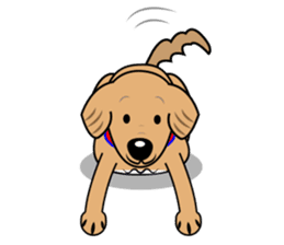 A Fluffy Curly Coward Dog sticker #5597155