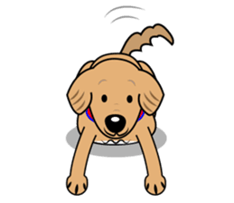 A Fluffy Curly Coward Dog sticker #5597155