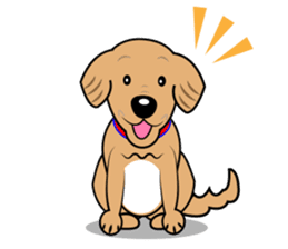 A Fluffy Curly Coward Dog sticker #5597167