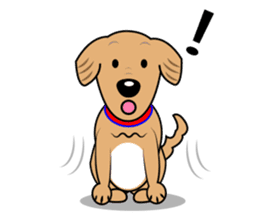 A Fluffy Curly Coward Dog sticker #5597171