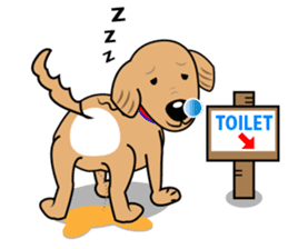 A Fluffy Curly Coward Dog sticker #5597178