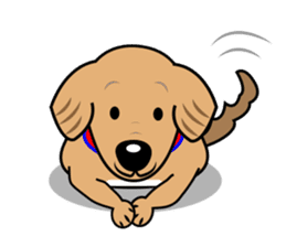 A Fluffy Curly Coward Dog sticker #5597181