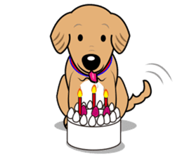 A Fluffy Curly Coward Dog sticker #5597182