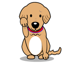 A Fluffy Curly Coward Dog sticker #5597185