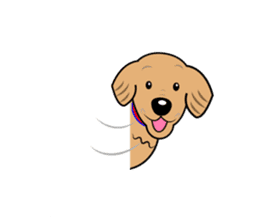 A Fluffy Curly Coward Dog sticker #5597189