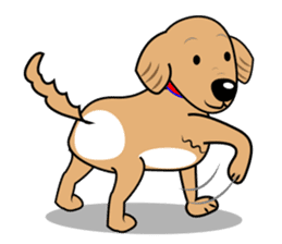 A Fluffy Curly Coward Dog sticker #5597196