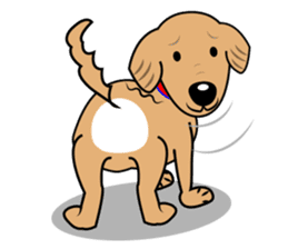 A Fluffy Curly Coward Dog sticker #5597199