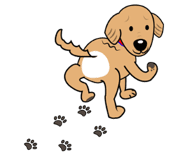 A Fluffy Curly Coward Dog sticker #5597201