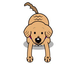 A Fluffy Curly Coward Dog sticker #5597203