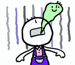 round face's boy sticker #5599063