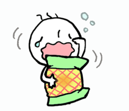 round face's boy sticker #5599076