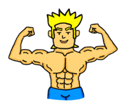 Muscle Sticker ! sticker #5600684