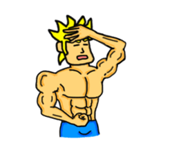 Muscle Sticker ! sticker #5600688